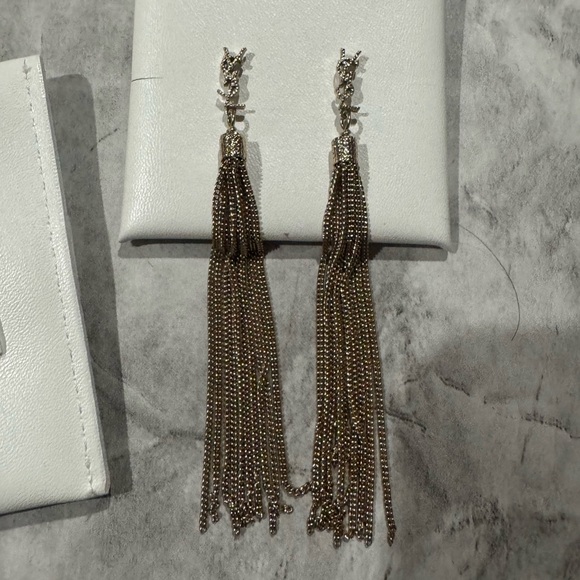 YSL Gold Tassel Earrings - Picture 1 of 7